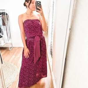 Costa Blanca Collection Print Maxi Dress size Small